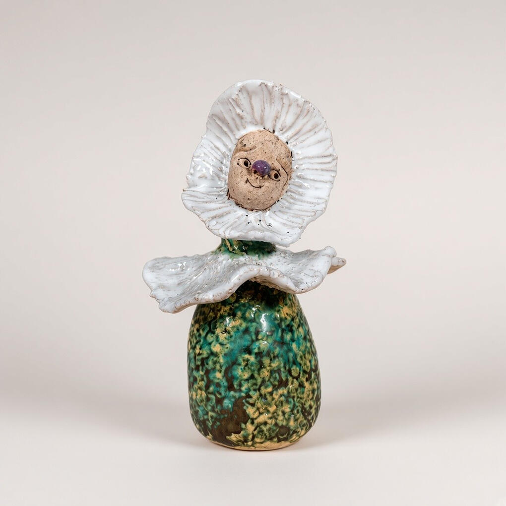 Ceramic Pierrot Figurine